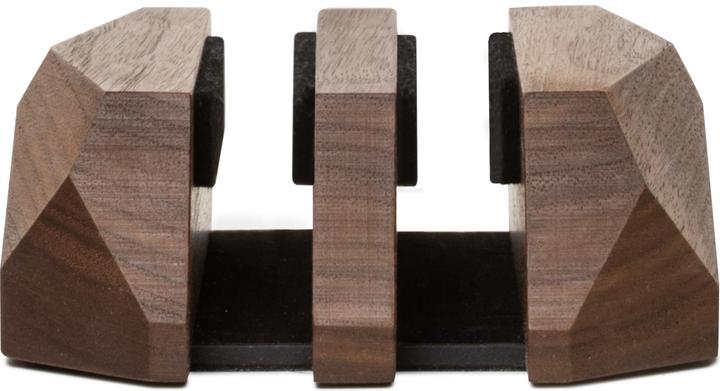 Image du produit Oakywood Dual Laptop Dock - double support vertical pour ordinateur portable - en bois massif - largeur