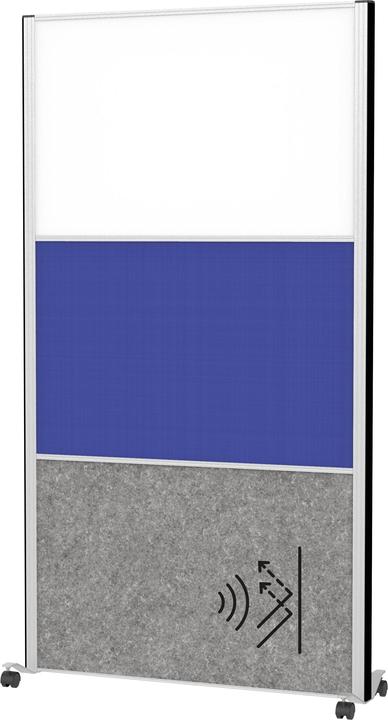 Actual product image Maul Partition system MAULconnecto 9651795 1xWB 1xbl 1xAk d.gr Mobile (100 x 182 cm)