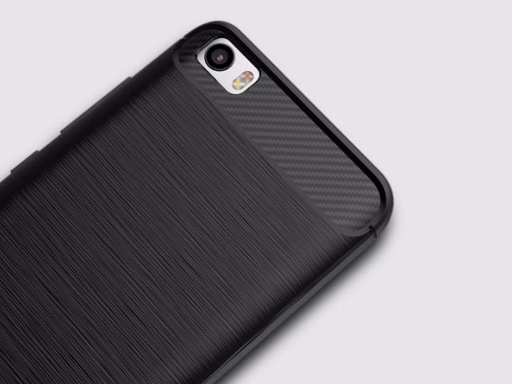 Actual product image Screenguard Xiaomi Mi 5 Hull Carbon Brushed Soft TPU (Mi 5)