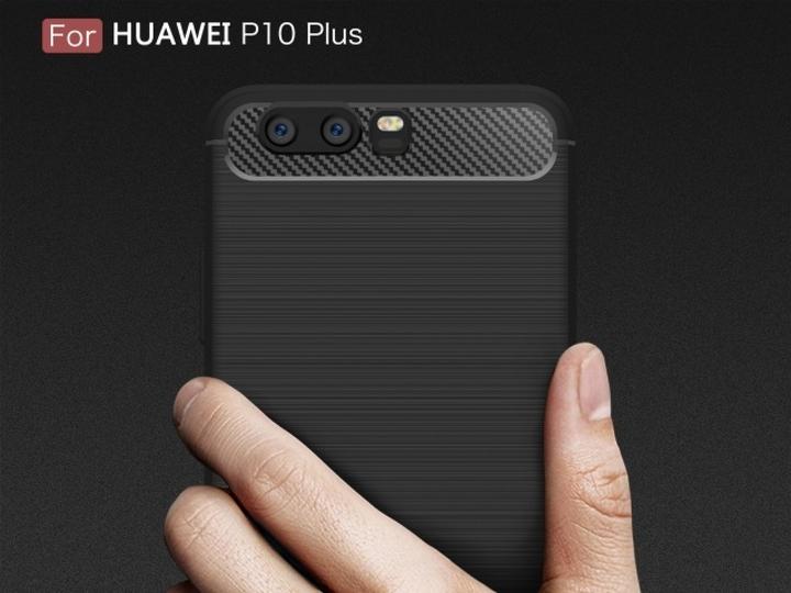 Actual product image Screenguard Huawei P10 Plus Cover Carbon Brushed Soft TPU (Huawei P10 Plus)