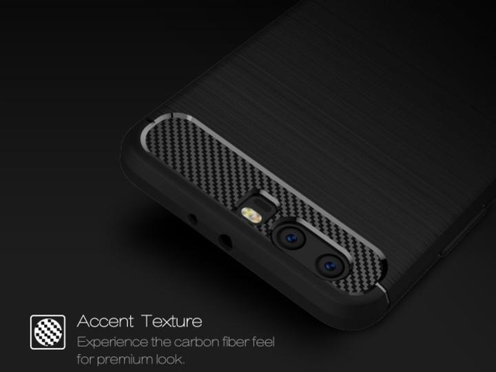 Actual product image Screenguard Huawei P10 Plus Cover Carbon Brushed Soft TPU (Huawei P10 Plus)