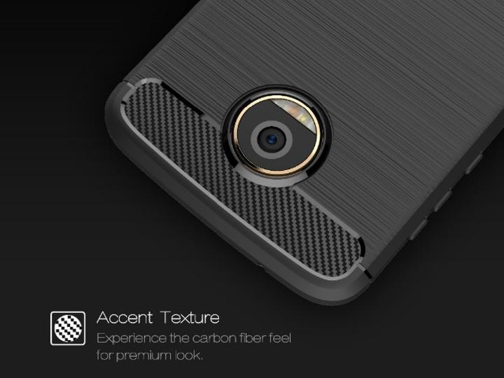 Produktbild Screenguard Motorola Moto Z2 Play Hülle Carbon Brushed Soft TPU (Motorola Moto Z2 Play)