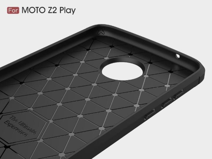 Produktbild Screenguard Motorola Moto Z2 Play Hülle Carbon Brushed Soft TPU (Motorola Moto Z2 Play)