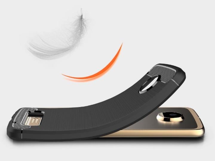 Produktbild Screenguard Motorola Moto Z2 Play Hülle Carbon Brushed Soft TPU (Motorola Moto Z2 Play)