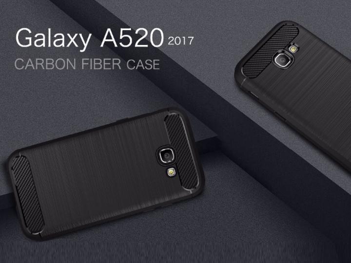 Produktbild Screenguard Samsung Galaxy A5 2017 Hülle Carbon Brushed Soft TPU (Samsung Galaxy A5 (2017))