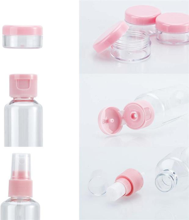 Immagine prodotto Intirilife Set di bottiglie in ROSA TRASPARENTE