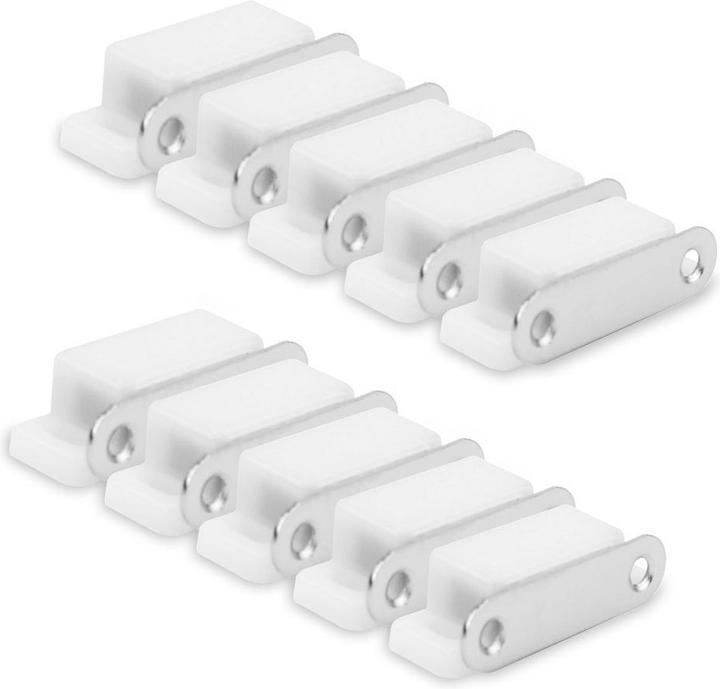 Intirilife 10x Magnetic Snap in WHITE