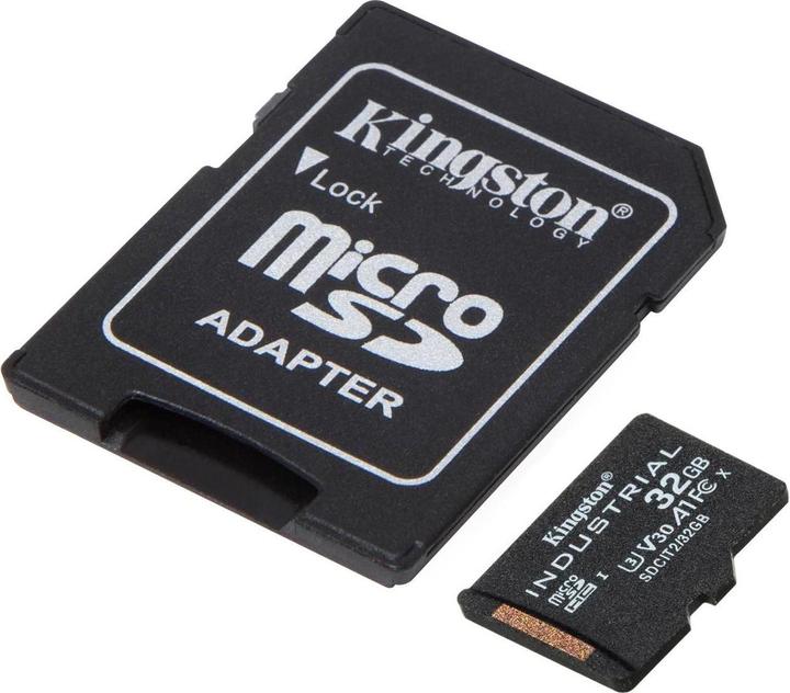 Produktbild Kingston microSDHC Industrial pSLC (32 GB, microSDHC, U3, UHS-I)
