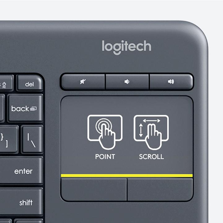 Produktbild Logitech K400 Plus (CH, Kabellos)