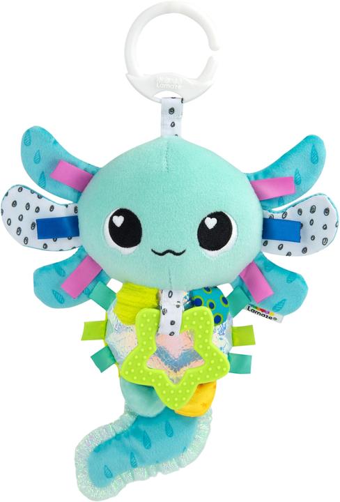 Tomy LAMAZE Alise the Axolotl - Clip and Go Baby Pram Toys - Sensory Toys for Babies - Early Learning Bab