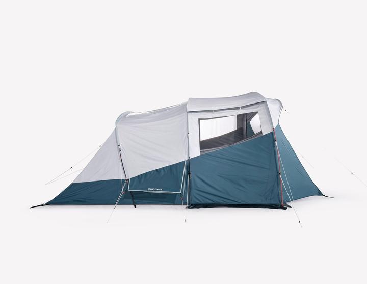 Immagine prodotto Quechua Tenda familiare con pali Fresh & Black - Arpenaz 5.2 per 5 persone 2 cabine (Tenda a tunnel, 16.70 kg, 5 persone)