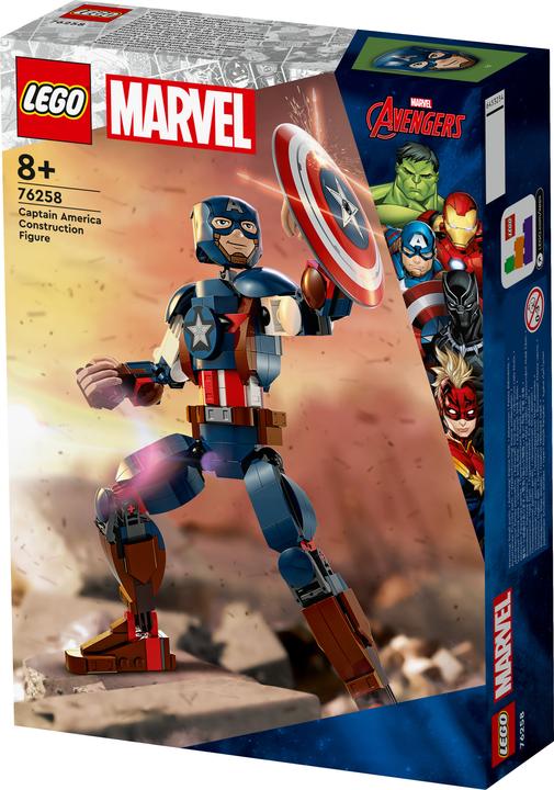 Produktbild LEGO Captain America Baufigur (76258, LEGO Marvel)