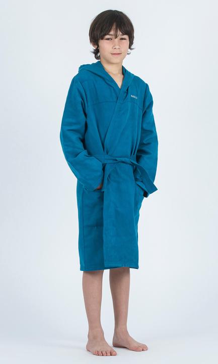 Produktbild Nabaiji Bademantel Kinder Mikrofaser kompakt - dunkelblau