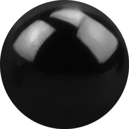 Star Piercing Micro Kugel schwarz (ohne Messing, Chirurgenstahl 316L)