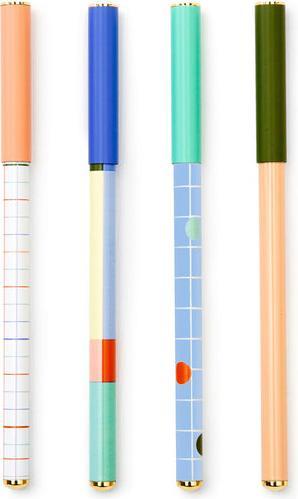 Produktbild Kikkerland Set Of 4 Pens (Mehrfarbig, 4 x)