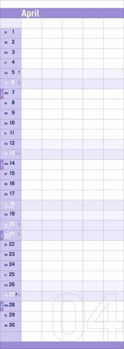 Immagine prodotto Heye Pianificatore per tutta la famiglia Calendario verticale 2025 (24,5 x 69 cm, Tedesco)