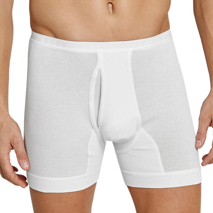 Produktbild Schiesser 2er Pack Original Classics Doppelripp Unterhose kurz (L, 2er Pack)