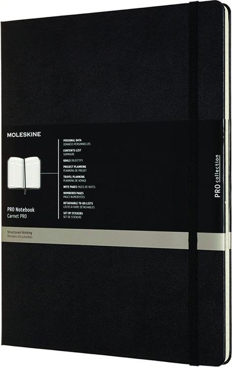 Actual product image Moleskine Professional Notebook XXL, Hard Cover, Black (Special ruling, Hardcover)