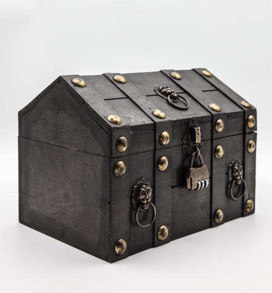 Produktbild Cachet Holztruhe mit Schloss (24 x 17 x 14 cm)