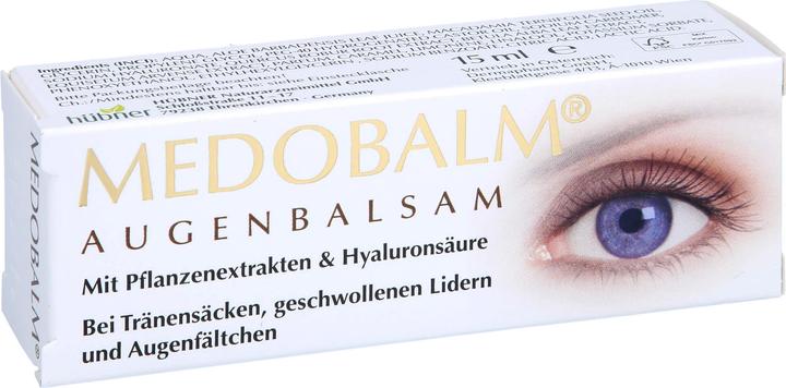 Actual product image Hübner Medobalm Eye Balm for bags under the eyes, puffy eyelids and eye wrinkles, 15 ml cream (15 ml)
