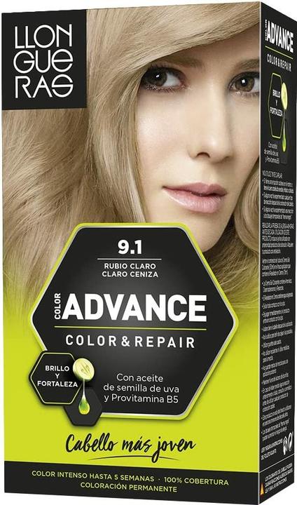 Immagine prodotto Llongueras COLOR ADVANCE #9.1-rubio claro claro ceniza (9.1)