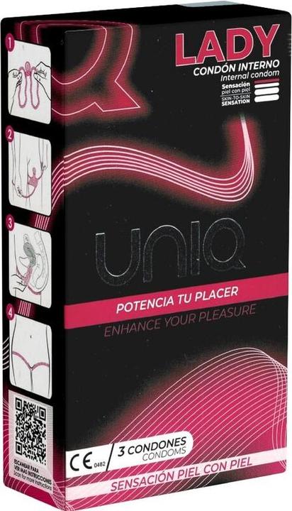 Uniq - Lady Condom Latex Free Female Condoms With Garter Belt 3 Units (3 pcs.)