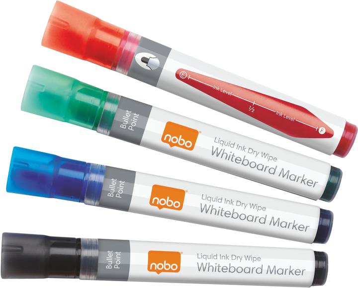 Nobo 1902408 Whiteboard marker (Multicoloured, 3 mm, 4 x)