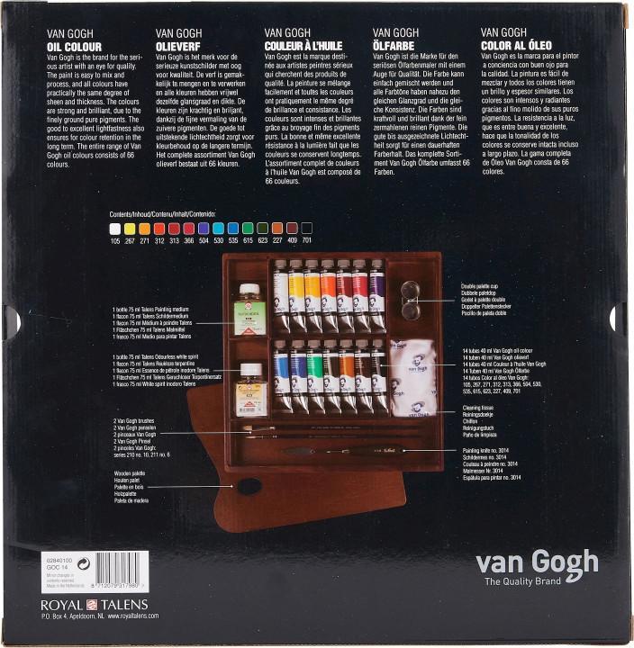 Actual product image Van Gogh Oil Paint Basic Paintbox (Multicoloured, 400 ml)