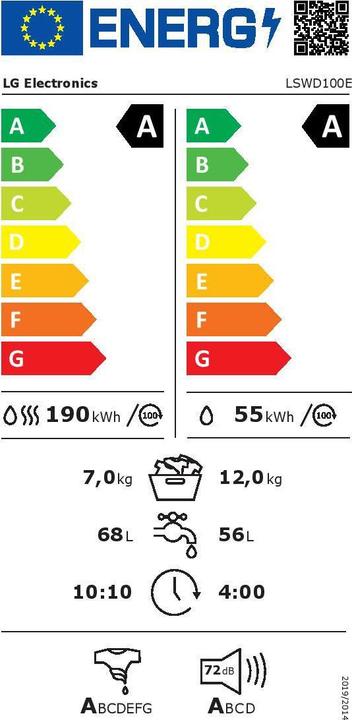 Energie-Label LG LSWD100E