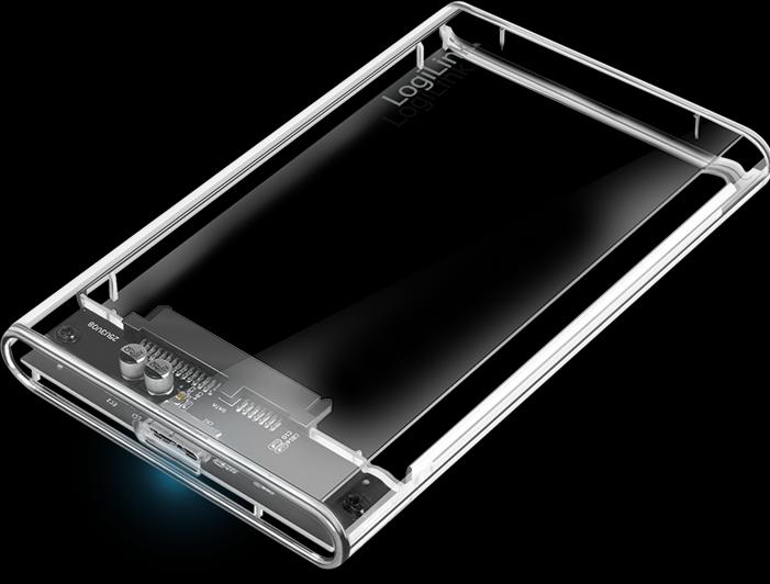 Actual product image LogiLink Hard disk enclosure 2.5", HDD/SSD, USB 3.0, tool-free (2.5")
