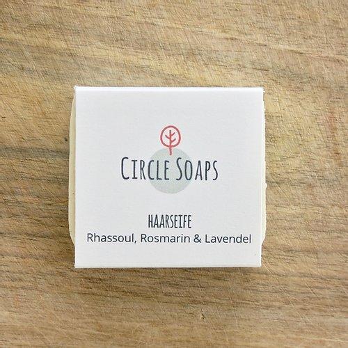Actual product image Einfach Weniger Haarseife (festes Shampoo) von Circlesoaps, 60 g (Duftlos) (Solid shampoo)