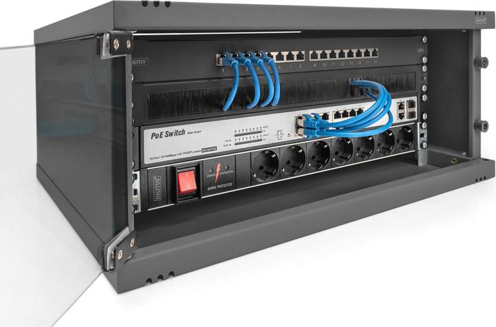 Actual product image Digitus Wall Mounting Cabinet, SOHO, unmounted - 540x400 mm (WxD) (4 RU, 19 inch rack)