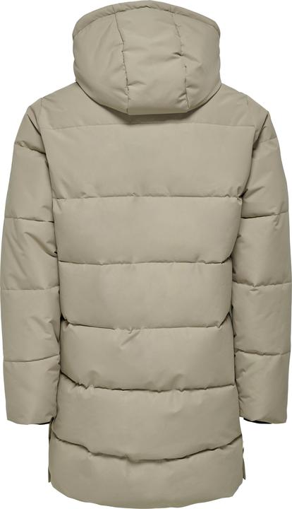Produktbild Only & Sons Abnehmbare Kapuze Gerippte Ärmelbündchen Mantel Daunenjacke (L)