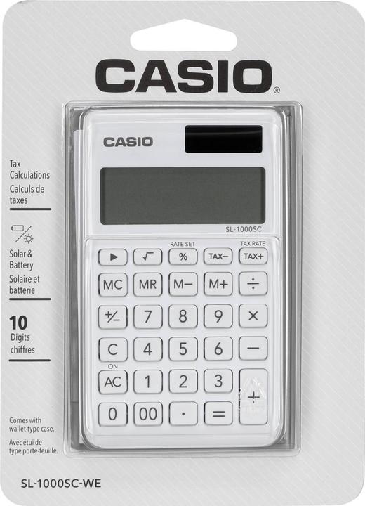 Image du produit Casio Sl-1000sc (Cellules solaires, Piles)