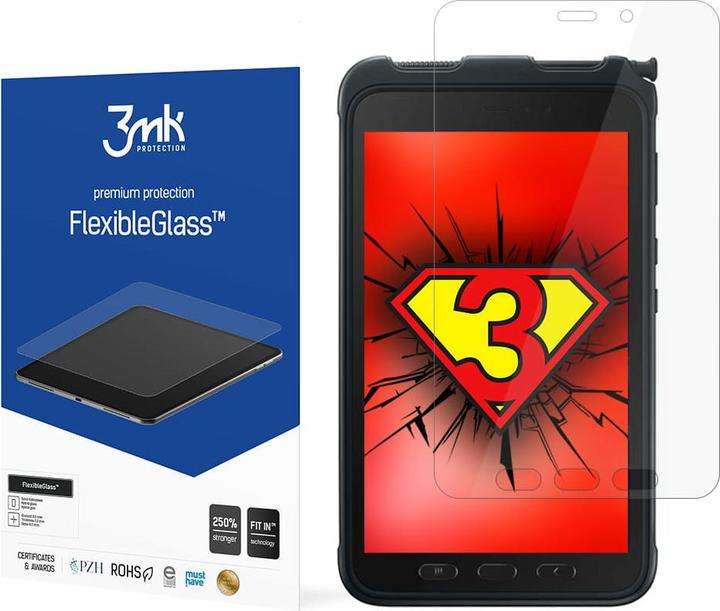 Productafbeelding 3MK FlexibeleGlasschermbeschermer, vertoningsfolie (1 Stuk, Galaxy Tab Active 3)