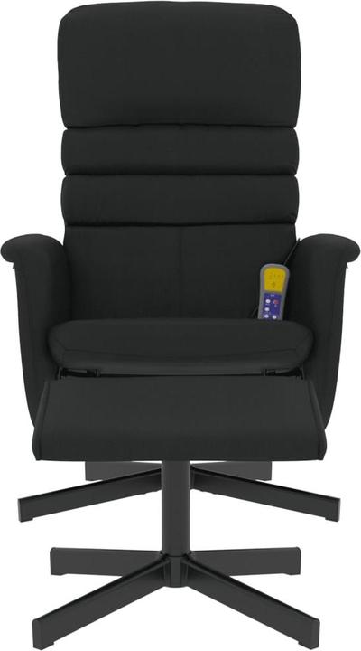 Immagine prodotto VidaXL Sedia da massaggio con poggiapiedi in similpelle nera, colore
