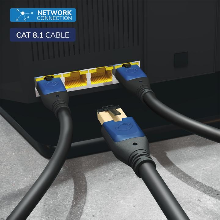 Actual product image Oehlbach RJ45 network cable 1m (S/UTP, CAT8.1, 1 m)