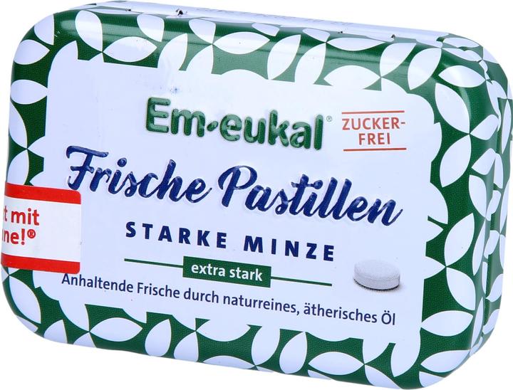 Em-eukal Frische Pastillen starke Minze zuckerfrei mit Xylit (20 Stk., 20 g)