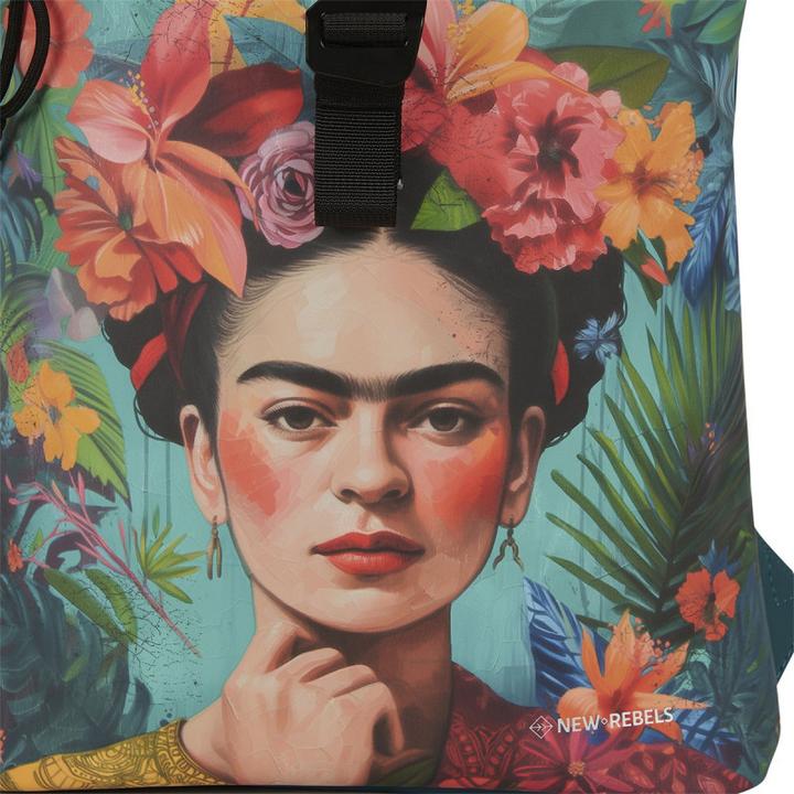 Actual product image New Rebels Mart Arts Flowerhead Rolltop Backpack