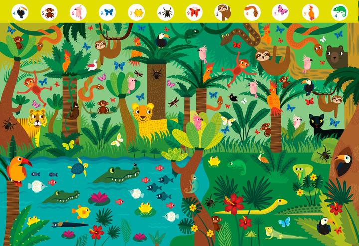 Produktbild National Geographic Meine Puzzle-Box: Dschungel (36 Teile)