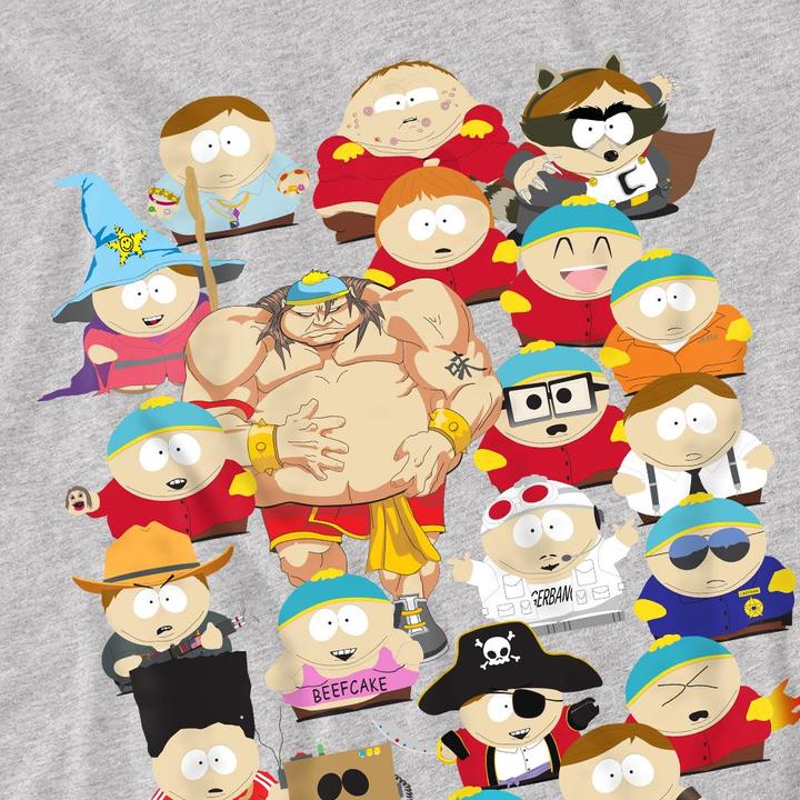 Immagine prodotto Ubisoft Many Faces Of Cartman Maglietta Uomo (4XL)