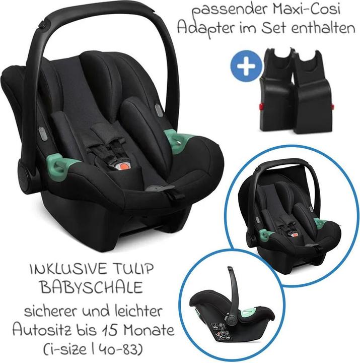 Produktbild ABC Design 3in1 Kombi-Kinderwagen-Set Timbo 4 mit Babywanne