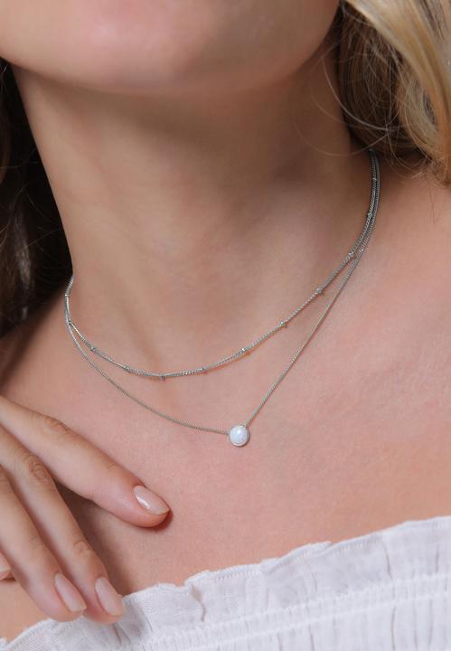 Image du produit Elli Choker Layer-Look mit Opal (Argent Sterling, 36 cm)