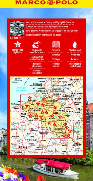 Produktbild Reisekarte Belgien, Luxemburg 1:250.000