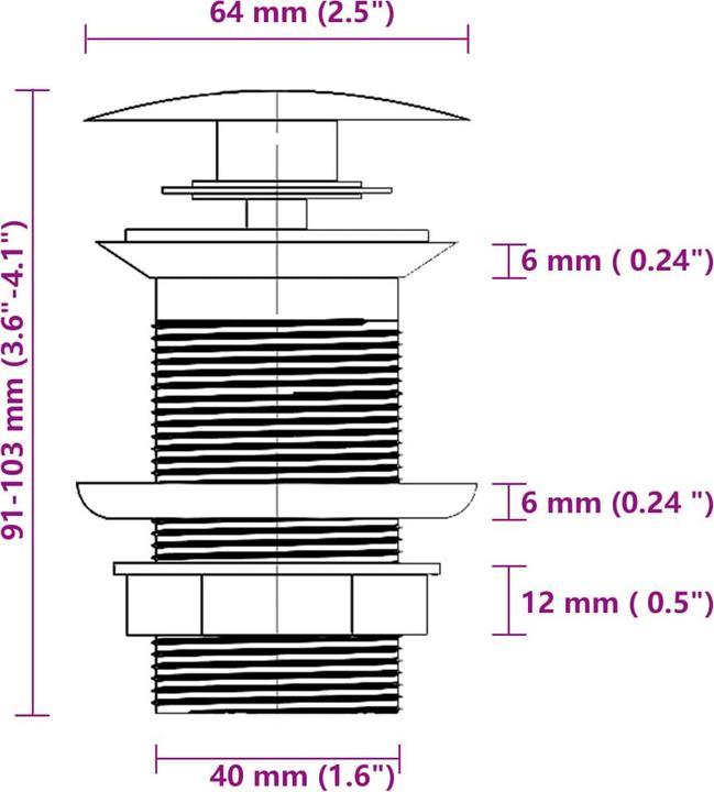Immagine prodotto VidaXL Agosto (Lavello montato, 42 cm, 42 cm)