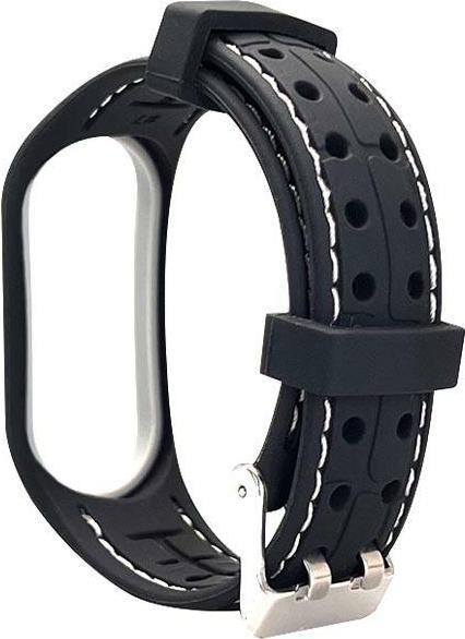 Beline pasek Smart Mi Band 3/4 czarno-biały black/white (Kunststoff, Silikon)