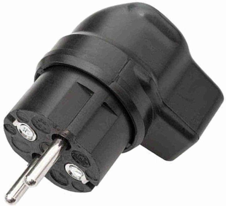 Produktbild Kalthoff 341006 341 Vollgummi Winkelstecker, 250 V, schwarz