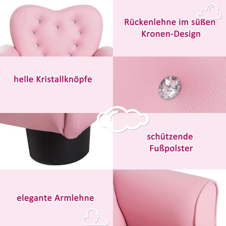 Image du produit Homcom Fauteuil enfant princesse (Fauteuil pour enfants)