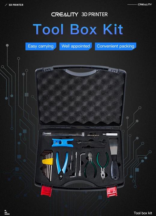 Actual product image Creality Toolbox for 3D printer (Maintanance Kit)