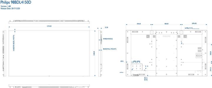 Actual product image Philips 98bdl4150d/00 (3840 x 2160 Pixels, 97.50")